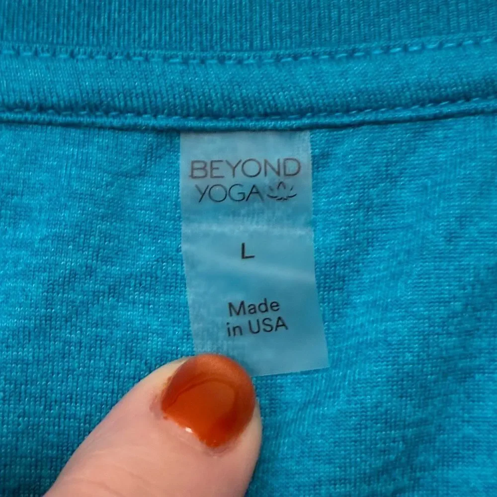 BEYOND YOGA Featherweight Rebalance Tank Cali Blue Heather Women’s Large - Picture 8 of 10